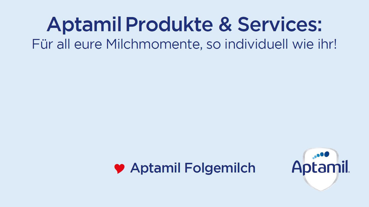 Aptamil Produkte und Services: Für alle eure Milchmomente, so individuell wie ihr!  thumbnail