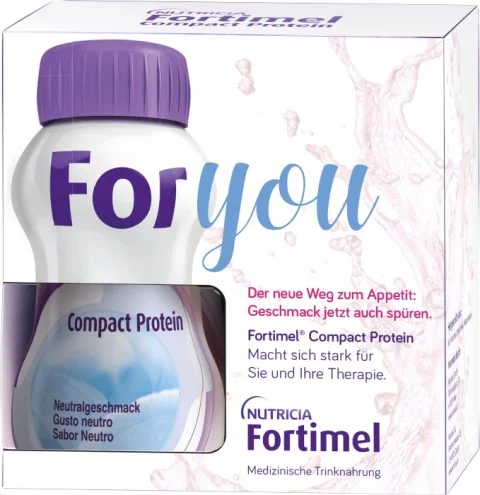 Fortimel Compact Protein Musterbox für Krebspatienten mit Geschmacksveränderung