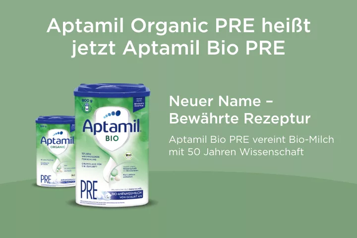 Aptamil Bio Pre - Neuer Name, bewährte Rezeptur